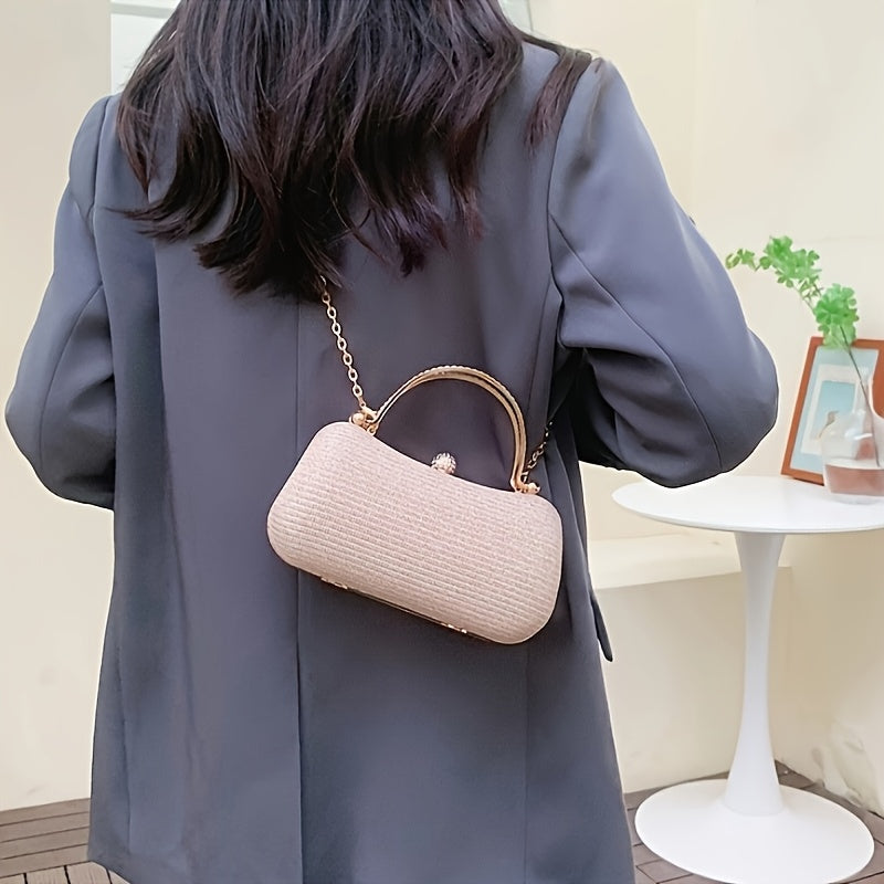 Sparkling Rhinestone Evening Bag: Chic Crossbody Party Clutch