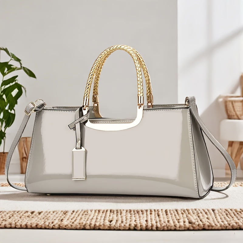 Glossy Finish Evening Clutch: Elegant Women's Fashion Accessory