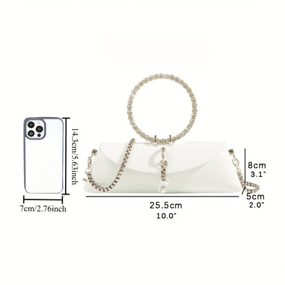 Luxury Designer Clutch for Women with Elegant Rhinestones