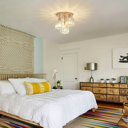 Modern crystal chandelier with adjustable lighting for any room