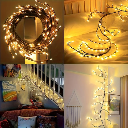 Willow Vine Light: Bendable LED Decorative Plant Night Light