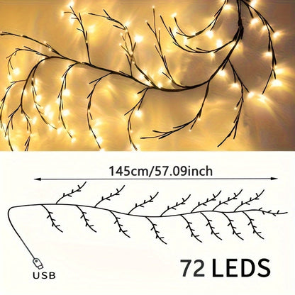 Willow Vine Light: Bendable LED Decorative Plant Night Light