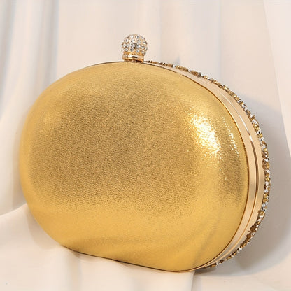 Sunflower Rhinestone Evening Clutch: Perfect Women's Party Purse