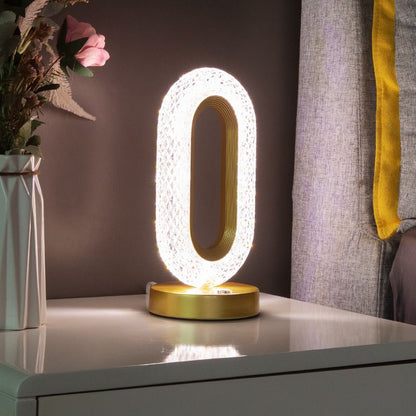 Rechargeable Touch-Controlled LED Lamp with Dimmable Night Light
