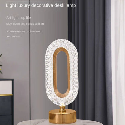 Rechargeable Touch-Controlled LED Lamp with Dimmable Night Light
