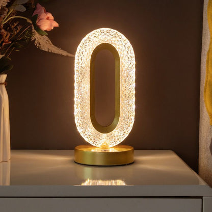 Rechargeable Touch-Controlled LED Lamp with Dimmable Night Light