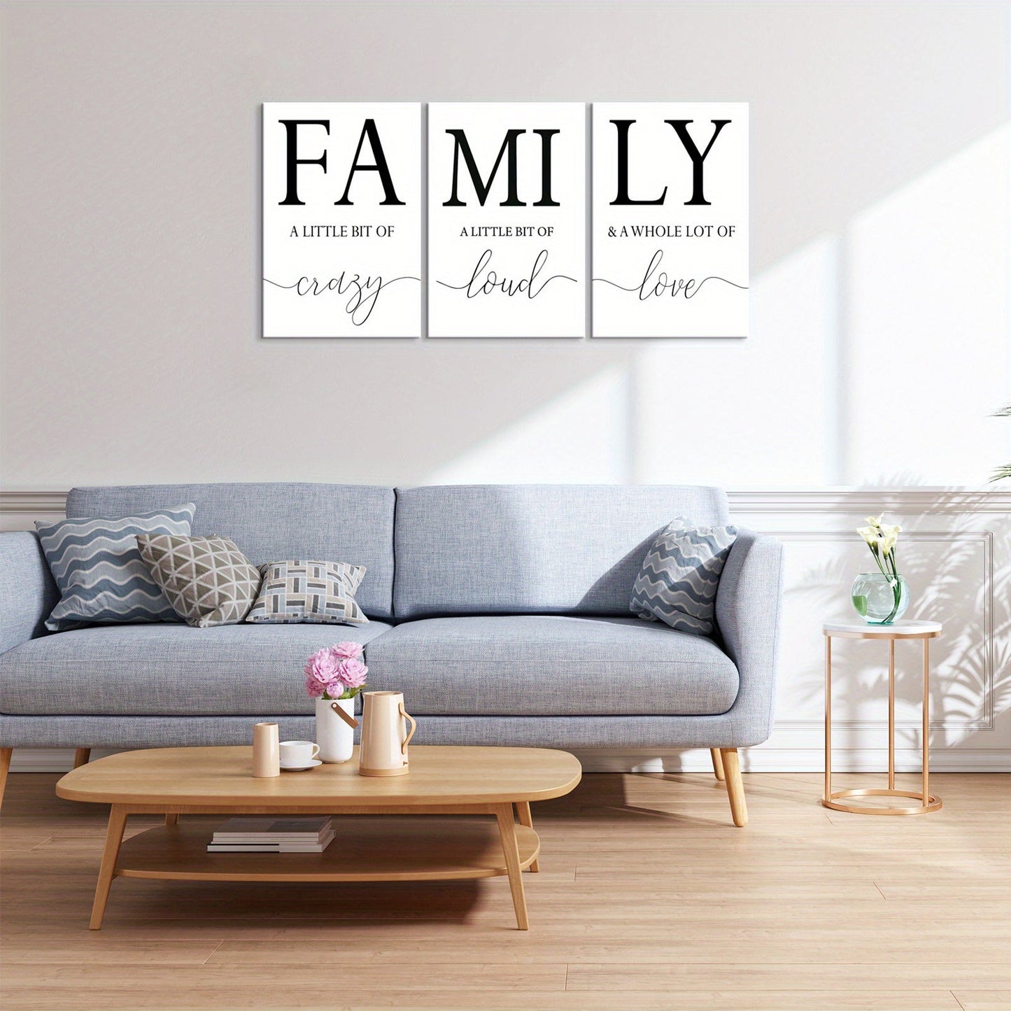 Inspirational Family Theme Canvas Framed Posters for Home Decor