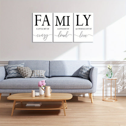 Inspirational Family Theme Canvas Framed Posters for Home Decor