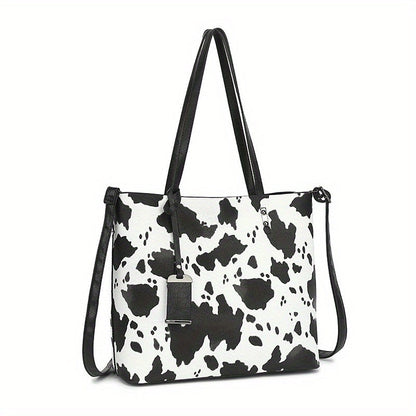 Retro PU Crossbody Handbag with Laptop Compartment for Work