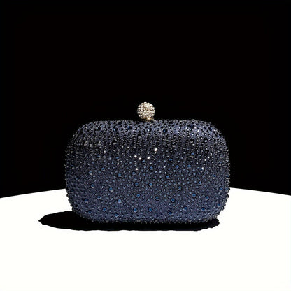 Emerald Green Handbag: Elegant Small Rhinestone Evening Purse