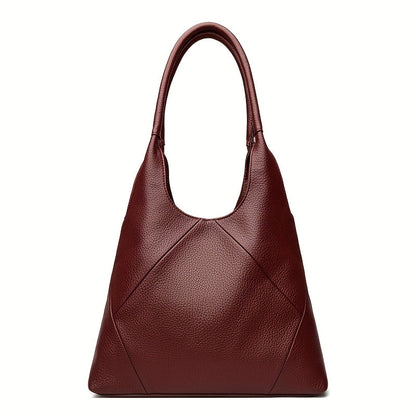 Elegant PU tote bag: Stylish large capacity shoulder purse