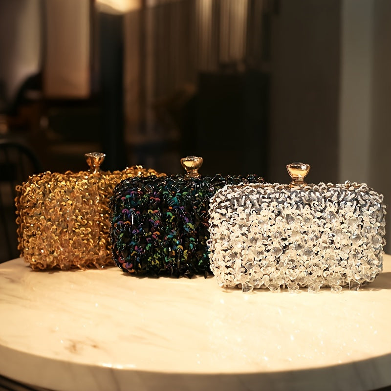 Handmade Vintage Beaded Handbag for Elegant Evening Events