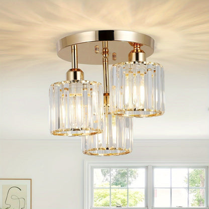 Modern crystal chandelier with adjustable lighting for any room