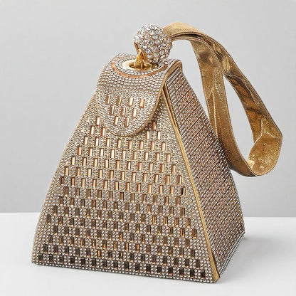 Elegant Triangle Handbag: Perfect for Banquets and Events