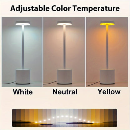 Touch-Controlled Modern LED Desk Lamp with Adjustable Color Temperature