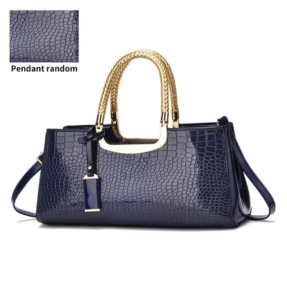 Elegant Evening Clutch with Gold Hardware and Detachable Strap