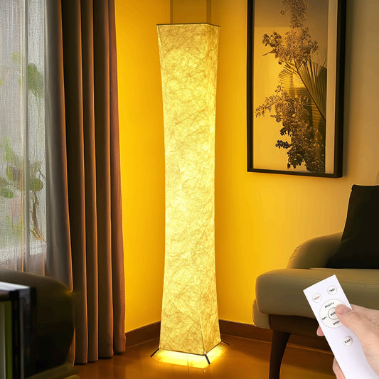 Stylish Dimmable LED Floor Lamp with USB and Warm Light