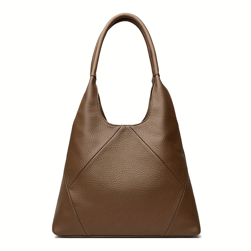 Elegant PU tote bag: Stylish large capacity shoulder purse