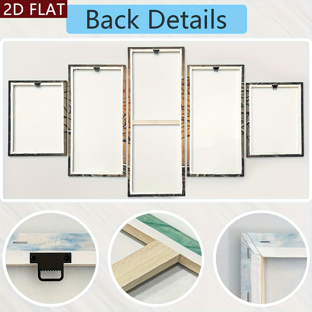 Tree of Life Canvas Art: 5 Panel Modern Wall Decor