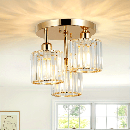 Modern crystal chandelier with adjustable lighting for any room