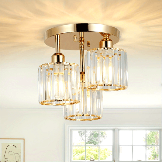 Modern crystal chandelier with adjustable lighting for any room