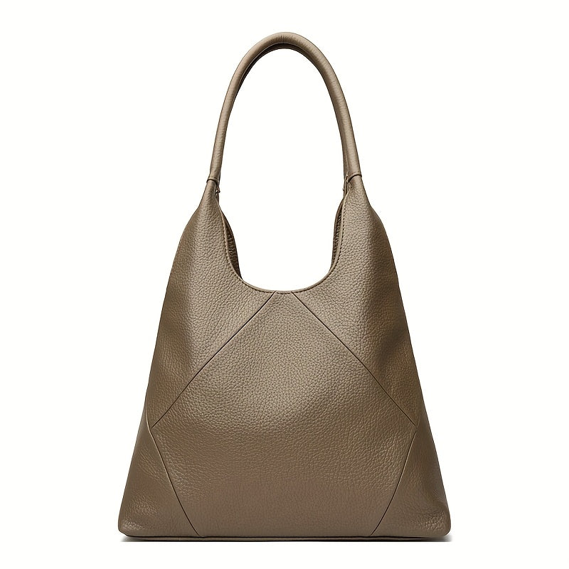 Elegant PU tote bag: Stylish large capacity shoulder purse