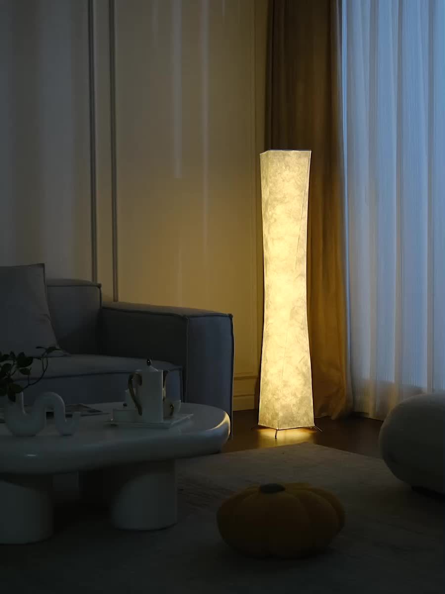 Stylish Dimmable LED Floor Lamp with USB and Warm Light