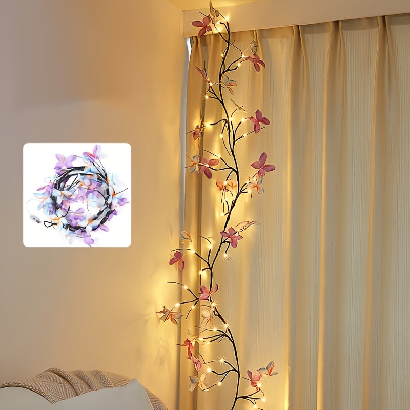 USB Powered Butterfly Branch LED Light with 8 Modes