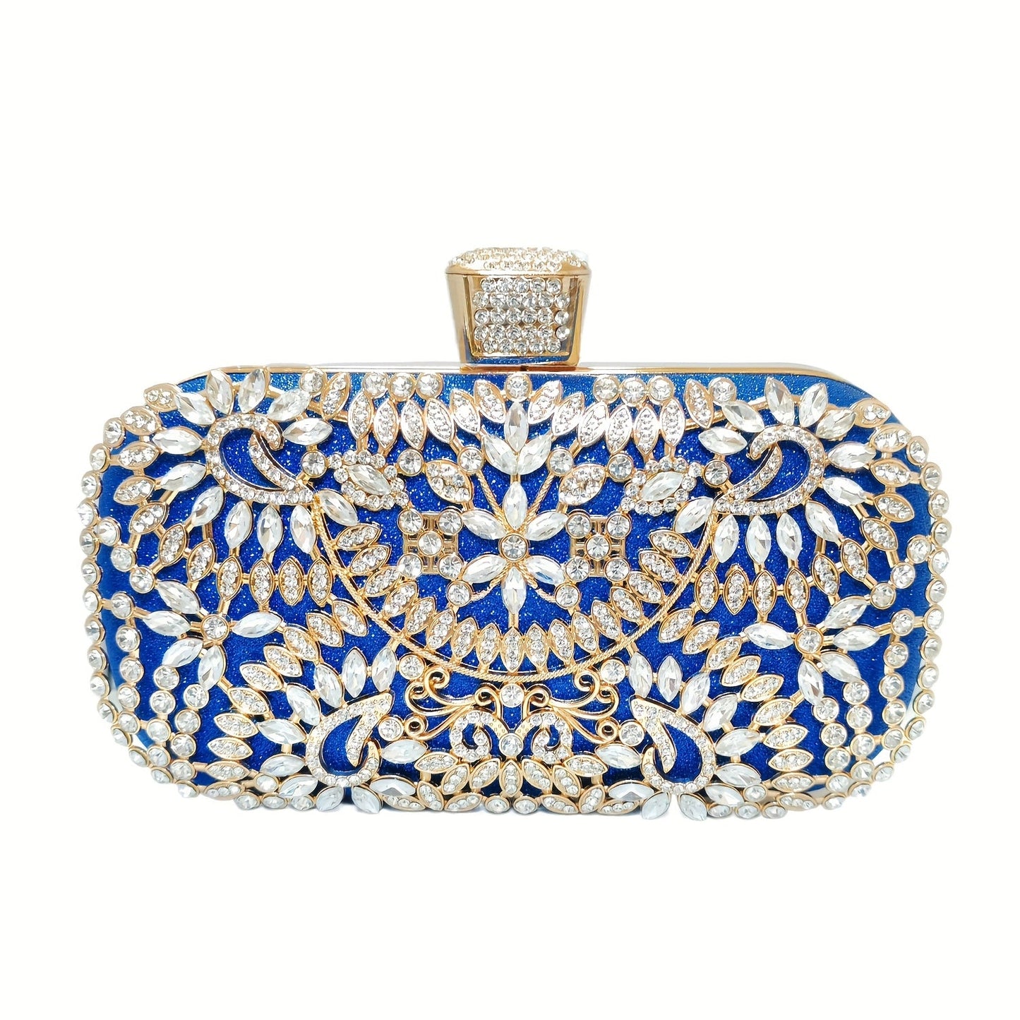 Hollow Rhinestone Flower Evening Bag: Luxury Wedding Party Clutch