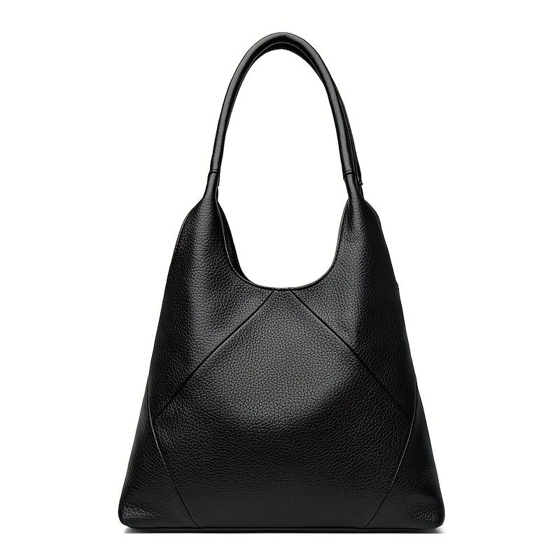 Elegant PU tote bag: Stylish large capacity shoulder purse