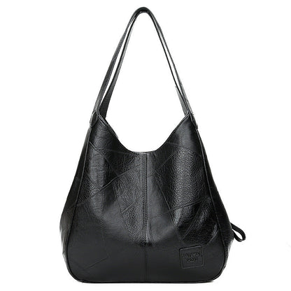 Soft Vegan Tote Bag with Multiple Pockets and Adjustable Straps
