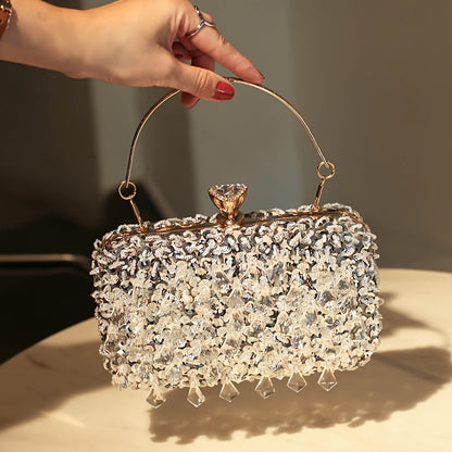 Handmade Vintage Beaded Handbag for Elegant Evening Events