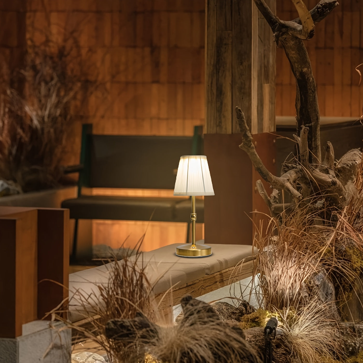 Dimmable Cordless LED Table Lamp with Rechargeable Battery