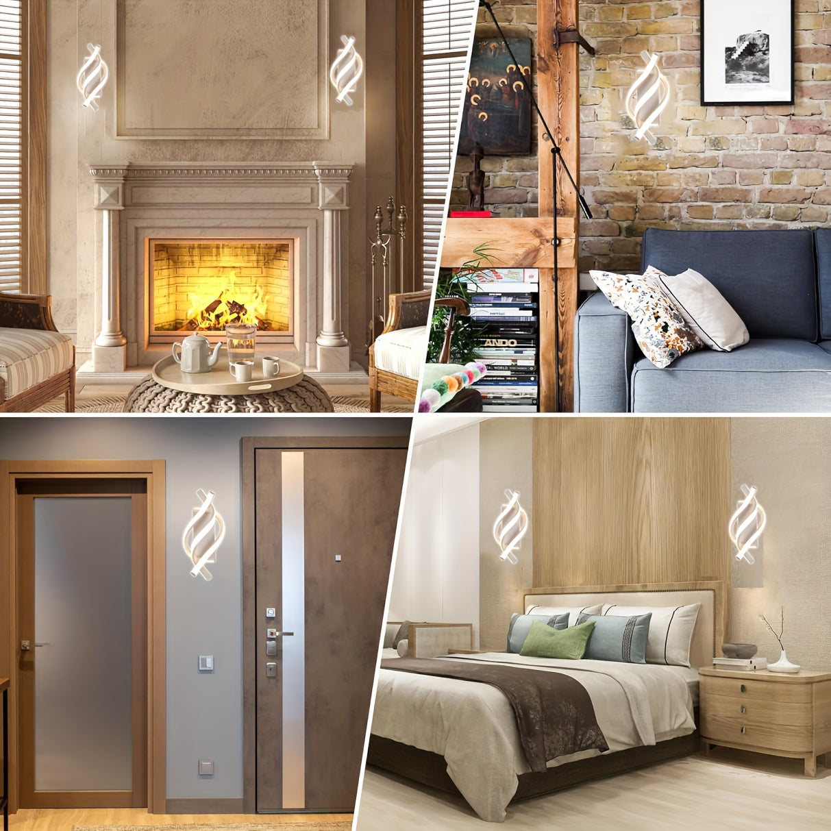 Modern seashell wall light with adjustable metal arc design