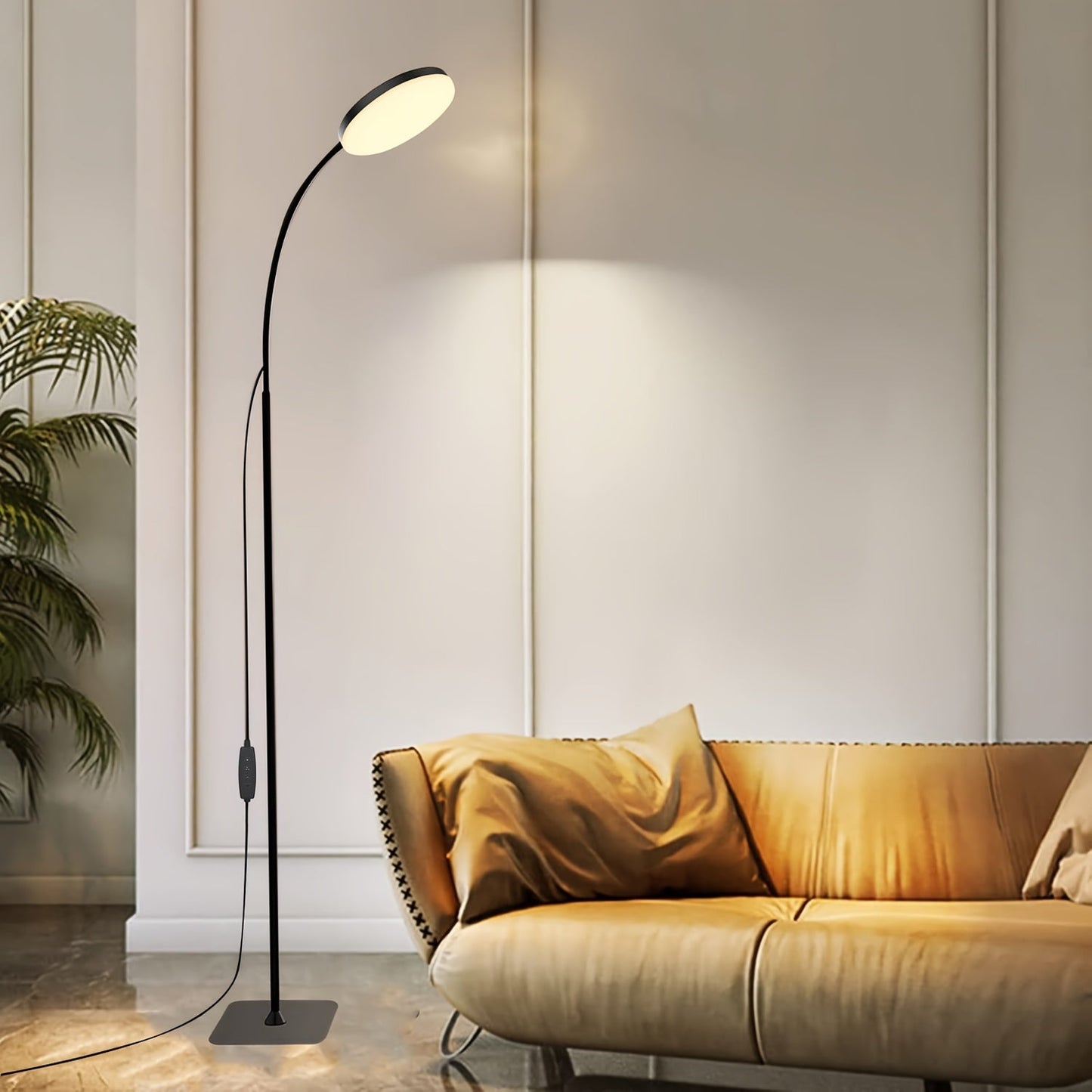 Versatile USB Powered Modern LED Floor Lamp with Adjustable Colors