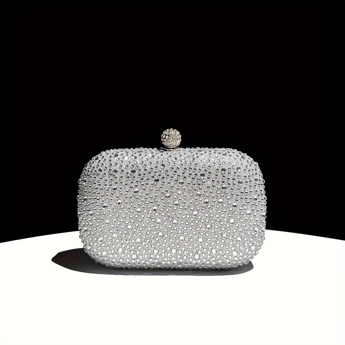 Emerald Green Handbag: Elegant Small Rhinestone Evening Purse