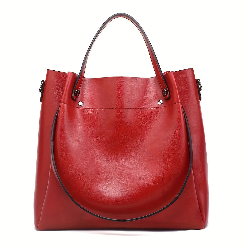 Stylish oil handbag with retro design for modern commuters.
