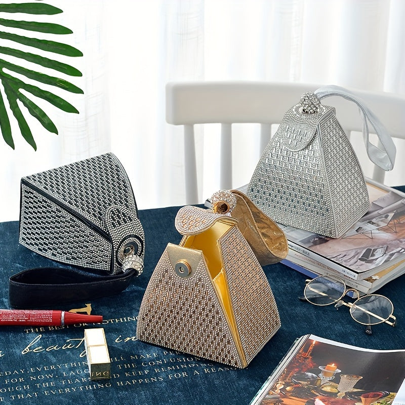 Elegant Triangle Handbag: Perfect for Banquets and Events