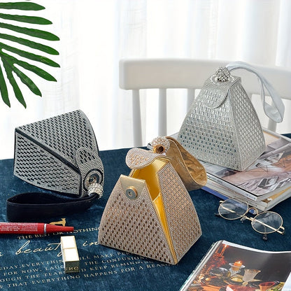 Elegant Triangle Handbag: Perfect for Banquets and Events