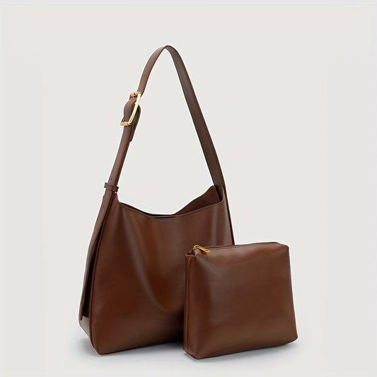 Solid Color Women's Minimalist Work Bag in Versatile Style