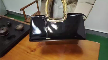 Glossy Finish Evening Clutch: Elegant Women's Fashion Accessory