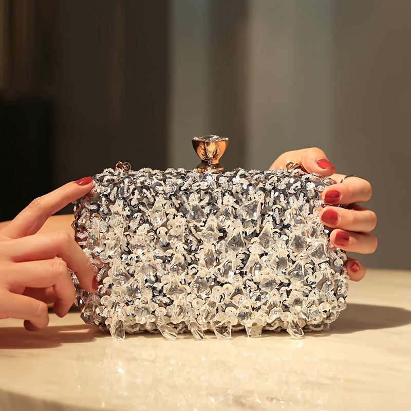 Handmade Vintage Beaded Handbag for Elegant Evening Events