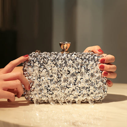 Handmade Vintage Beaded Handbag for Elegant Evening Events