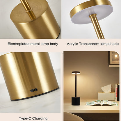 Touch-Controlled Modern LED Desk Lamp with Adjustable Color Temperature