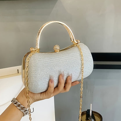 Sparkling Rhinestone Evening Bag: Chic Crossbody Party Clutch