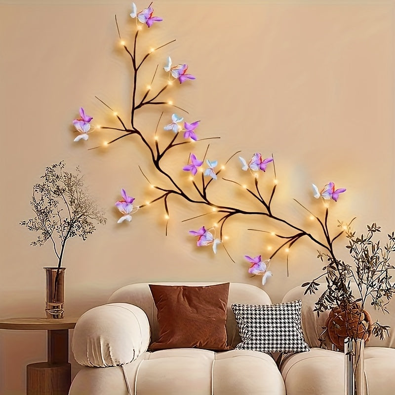 USB Powered Butterfly Branch LED Light with 8 Modes