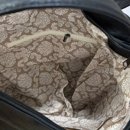 Chic 3-Piece Retro Tote Bag Set with Backpack and Purse