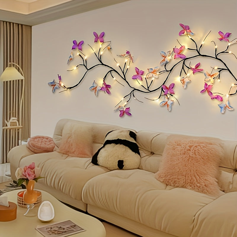 USB Powered Butterfly Branch LED Light with 8 Modes