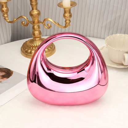 Elegant acrylic clutch purse with magnetic closure for events