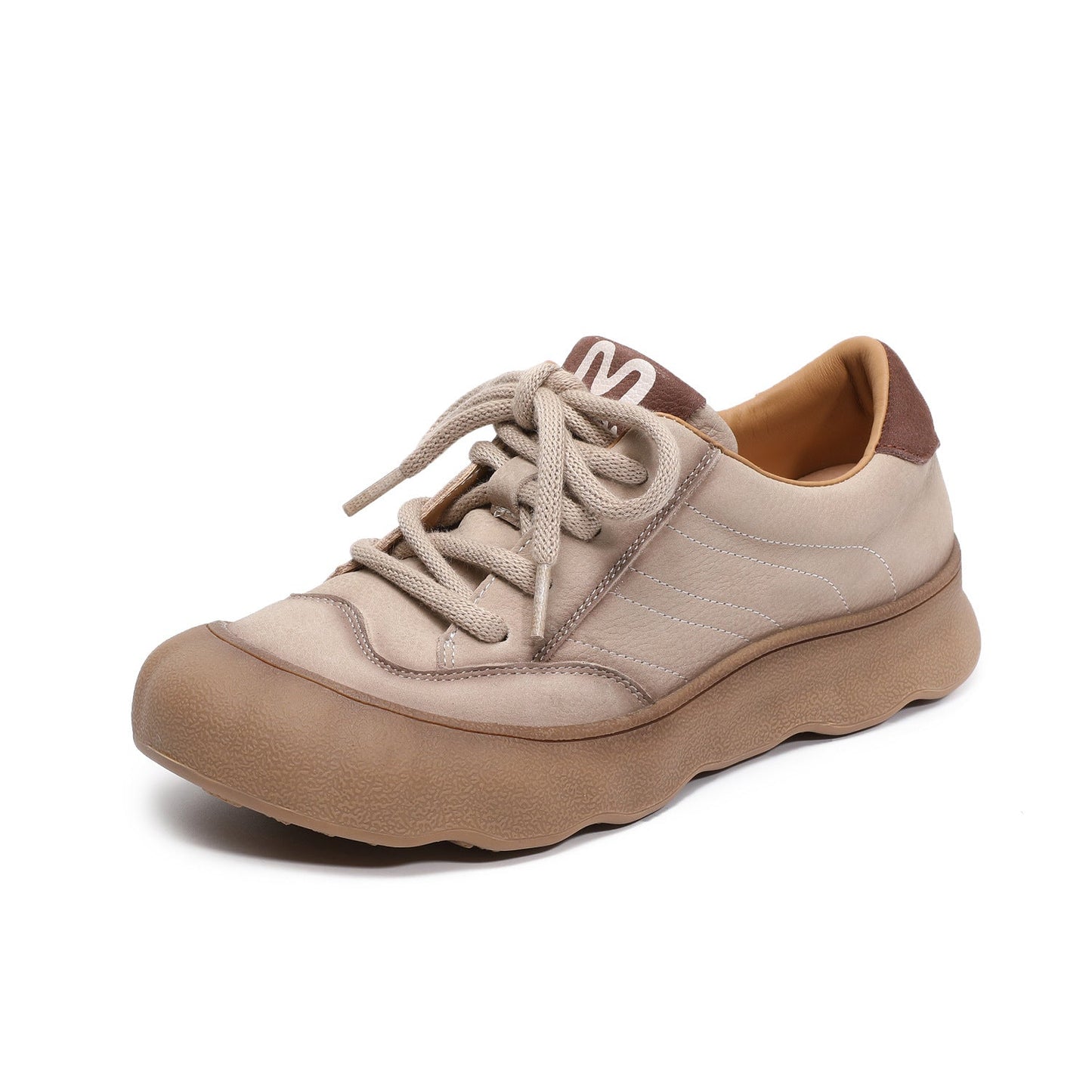 Women's Vintage Leather Lace-up Casual Shoes-RAIIFY